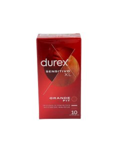 DUREX SENSITIVO XL PRESERVATIVOS 10 UNIDADES