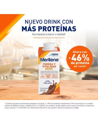 MERITENE FUERZA Y VITALIDAD DRINK 12 BOTELLAS...